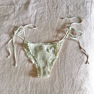 Frankie’s Bikinis Tiana Ruffle String Bikini Bottom